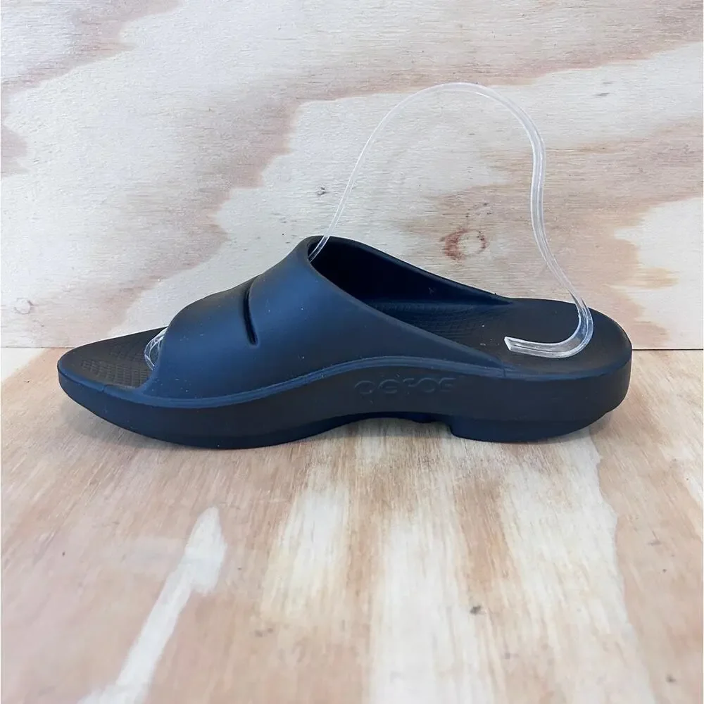 Oofos - Ooahh Sport - Slide Sandals - Black - Men's - 8